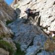 Escalada en la fisura - Jaime Arviza escalando la fisura del segundo largo en la vía Cerdà-Pokorsky