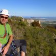 Vistas desde la cima - Espectaculares vistas desde la cima del Tallat, con Cullera y el mar de fondo. Se aprecian algunos arrozales inundados.