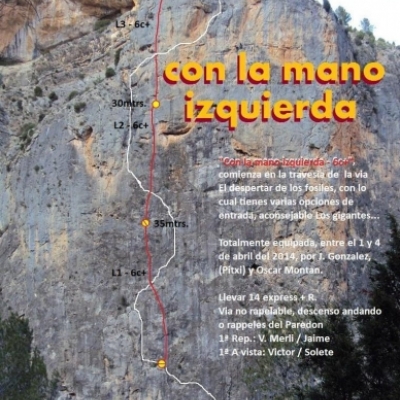 Croquis de la vía Con la mano izquierda